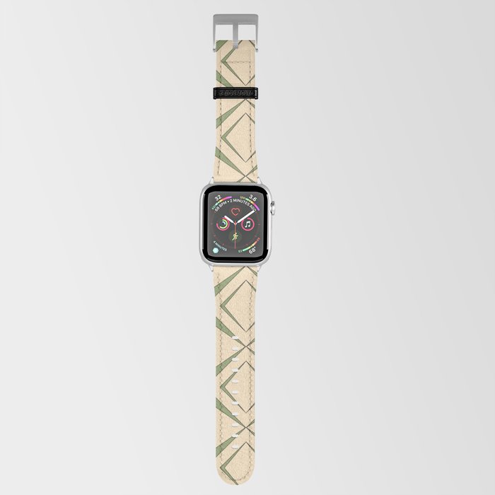 Retro 1960s geometric pattern design 4 Apple Watch Band