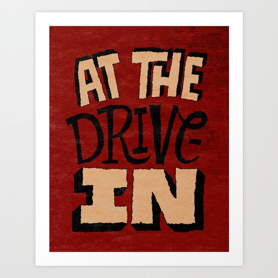 At the Drive-In Art Print
