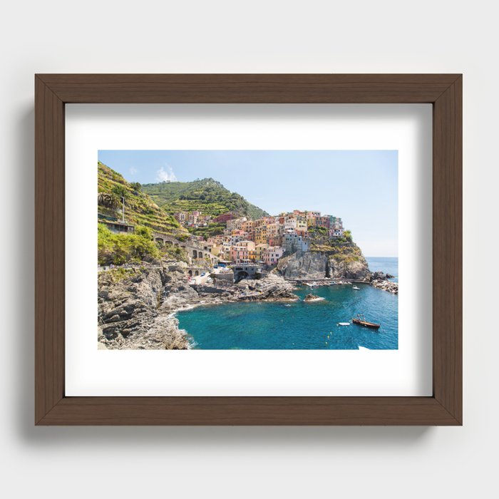 Manarola is one of the most beautiful islands of Cinque Terre Recessed Framed Print