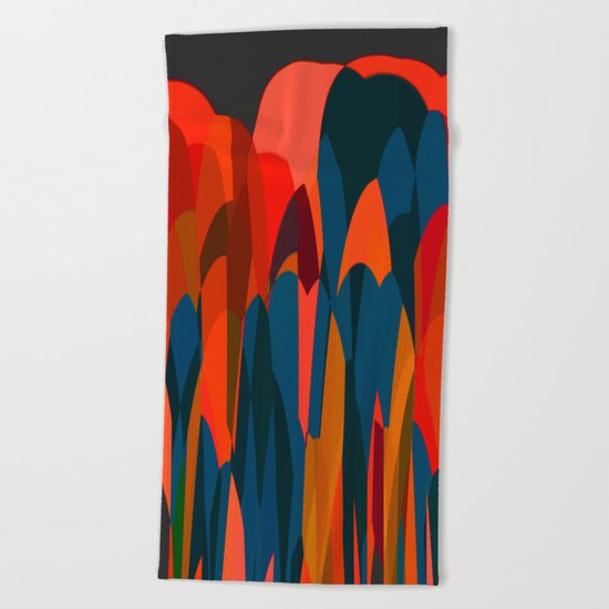 African Night Beach Towel