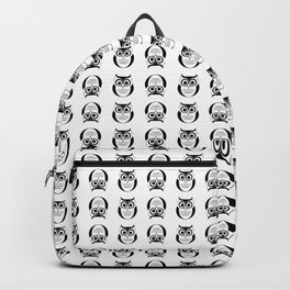 black owl pattern Backpack