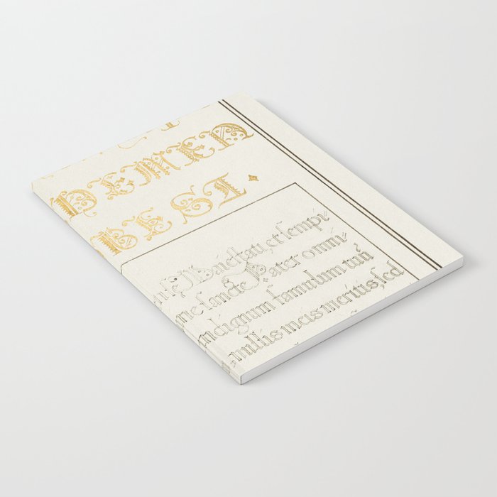 Vintage calligraphic art poster Notebook