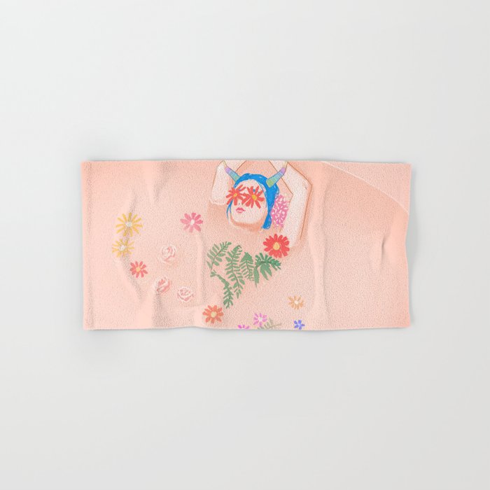 Flower Bath Hand & Bath Towel