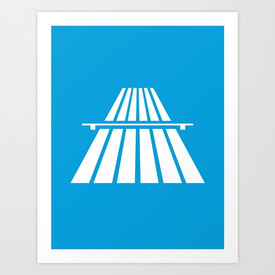 Autobahns | Autobahn | Motorway | Freeway | Highway | Bundesautobahn | Road sign Art Print