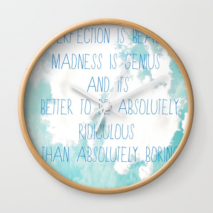 Imperfection Wall Clock