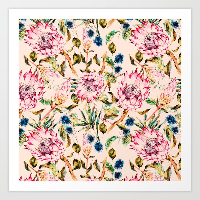 boho floral print