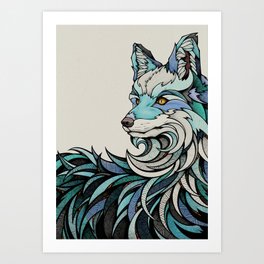 Berlin Fox Art Print