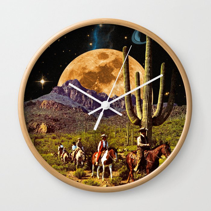 Space Cowboys Wall Clock