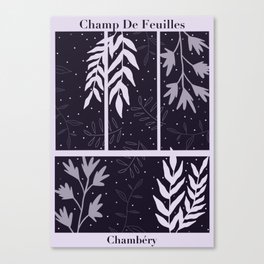 Champ De Feuilles - Chambéry Canvas Print