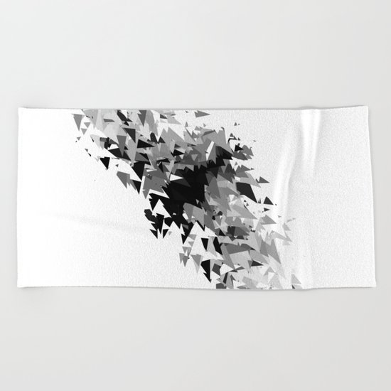 Triangles flow Beach Towel