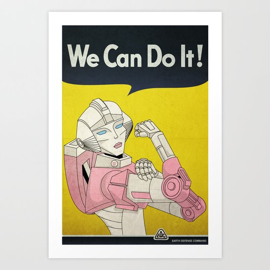 we can do it. Art Print