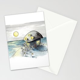 Mouse House in the Moonlight Stationery Cards