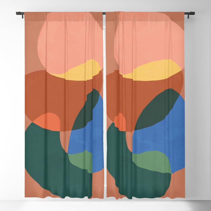 Abstract Shapes Nordic 1 Blackout Curtain