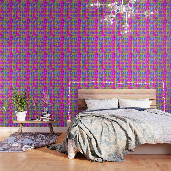Plaid Pattern Painting Texture Abstract Background In Pink Purple Blue Yellow Wallpaper By Timla Society6 Plaid Pattern Painting Texture Abstract Background In Pink Purple Blue Yellow Wallpaper By Timla Society6
