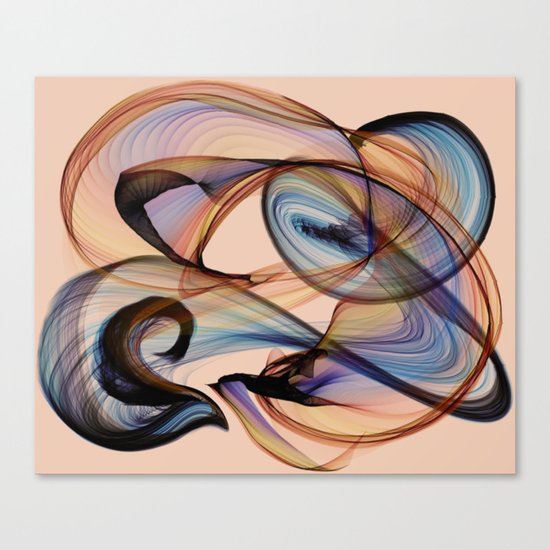 Bird Flame Peach Canvas Print