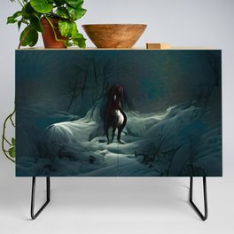 Stopping by Woods on a Snowy Evening Credenza
