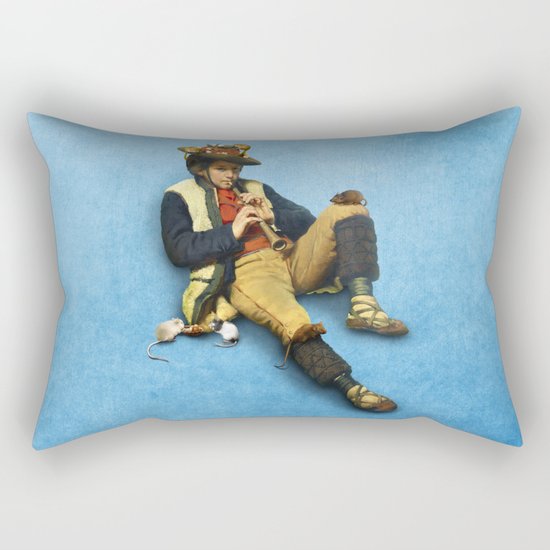 The Piper of Hamelin Rectangular Pillow