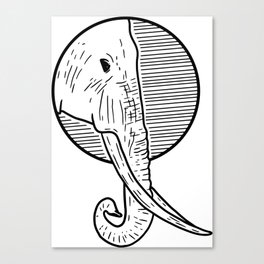 Inspired Elephant Canvas Print