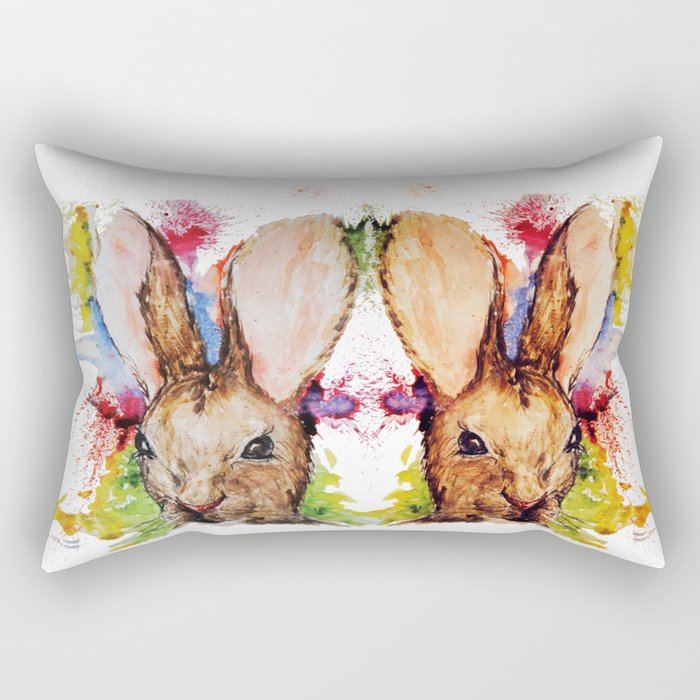 rabbit Rectangular Pillow