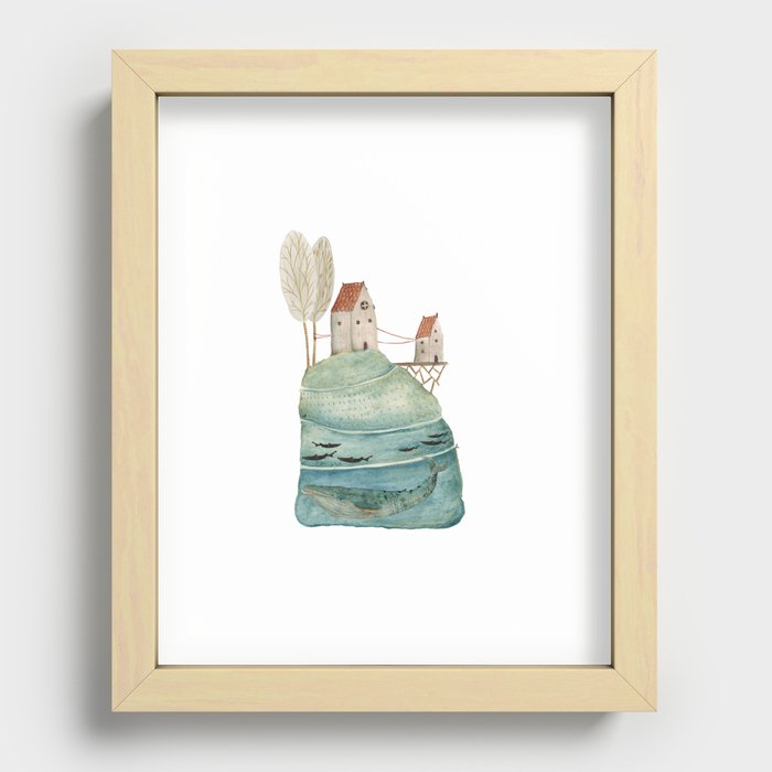 The sea house #1 Recessed Framed Print