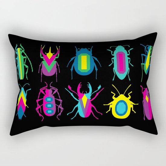 beetle brooches Rectangular Pillow