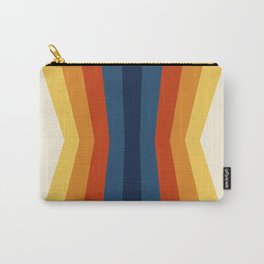Bright 70's Retro Stripes Reflection Carry-All Pouch