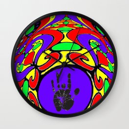 Talk to Jerrys' Hand Wall Clock | Bright, Colorful, Jerry, Talktothe, Garcia, Dead, Psychedelic, Hand, 1960S, Collage 