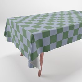 Green and Blue Checkered Tablecloth