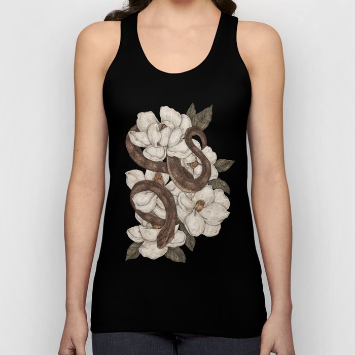 Snake and Magnolias Tank Top