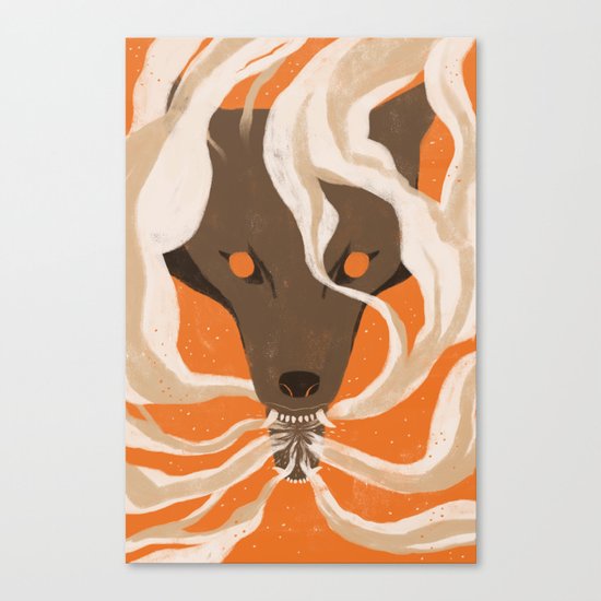 Teeth & Smoke Canvas Print