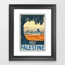 Vintage Travel Poster Palestine Painting Framed Art Print