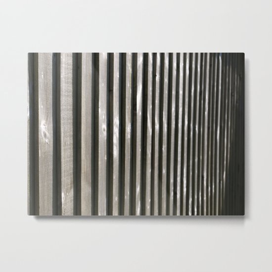 PARALLEL LINES SHADES OF GREY Metal Print