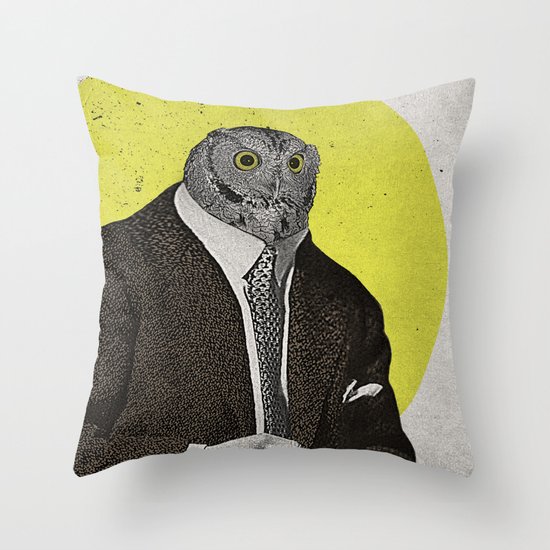 Night Owl Throw Pillow