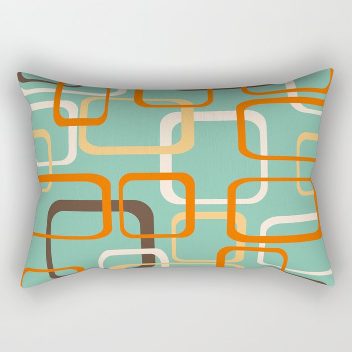 midcentury squares 2 Rectangular Pillow