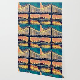Manhattan Bridge in New York City Wallpaper
