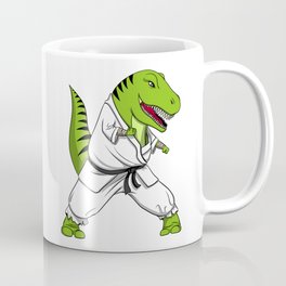 Karate T-Rex Dinosaur Ninja Martial Arts Mug
