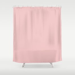 Rosy Pink Cheeks - Pastel Pink Solid Color - All Colour - Single Shade Pairs w/ Bella Pink SW 6596 Shower Curtain