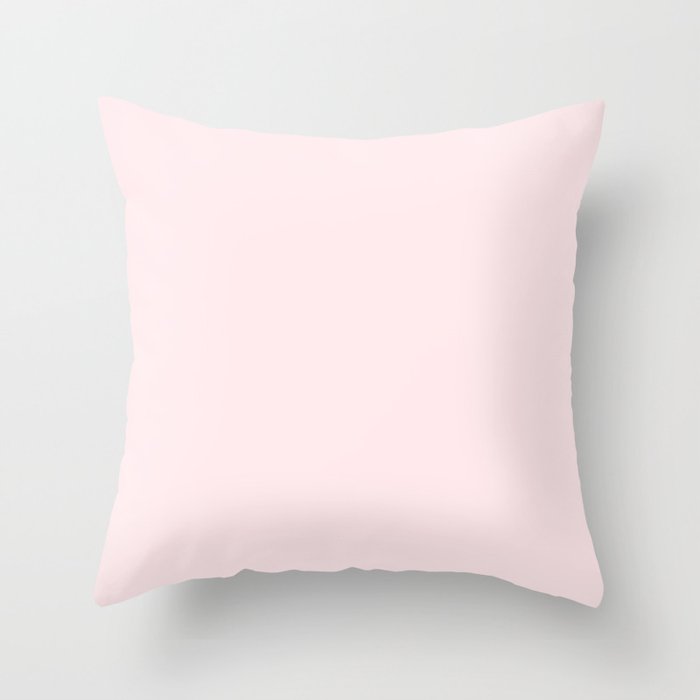 Pink Blush Throw Pillow