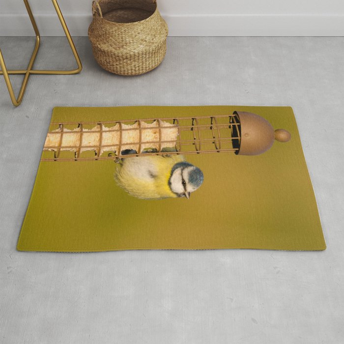 Blue Tit On Feeder Rug By Picsl8 Society6