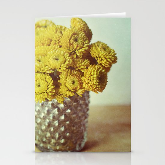 yellow makes me happy Stationery Cards