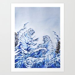 The Crashing Waves Art Print