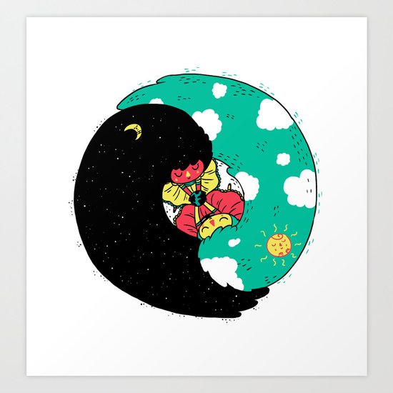 Day And Night Art Print