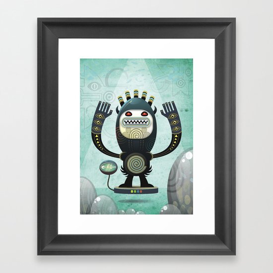 Alien Guard Framed Art Print