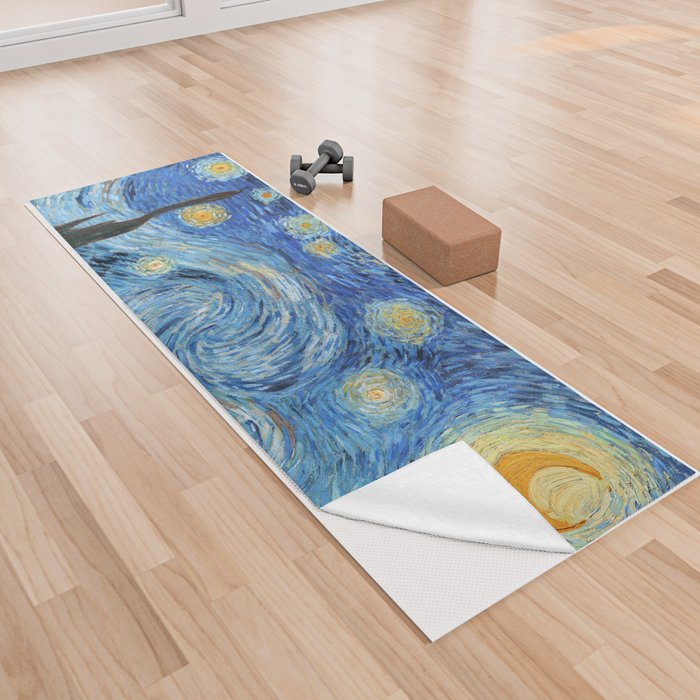 Vincent Van Gogh Starry Night Yoga Towel