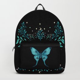 Mystical Luna Moth - Turquoise Backpack