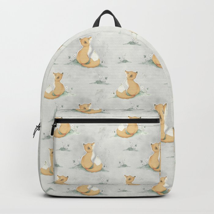 Dandelion Fox Fabric Print Backpack