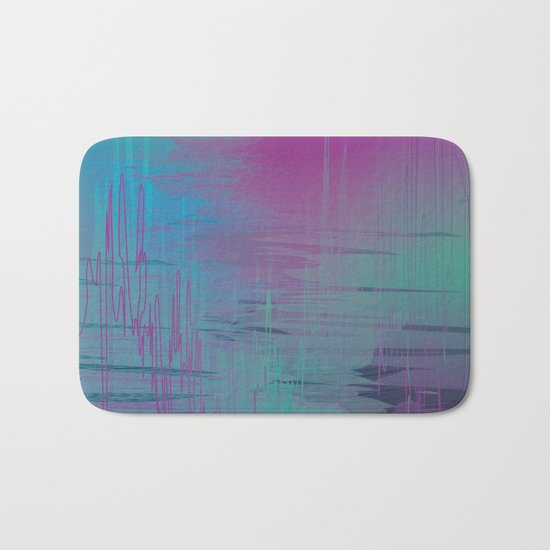 Purple Rainstorm Bath Mat