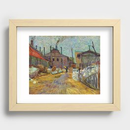 Vincent van Gogh "The Factory" Recessed Framed Print