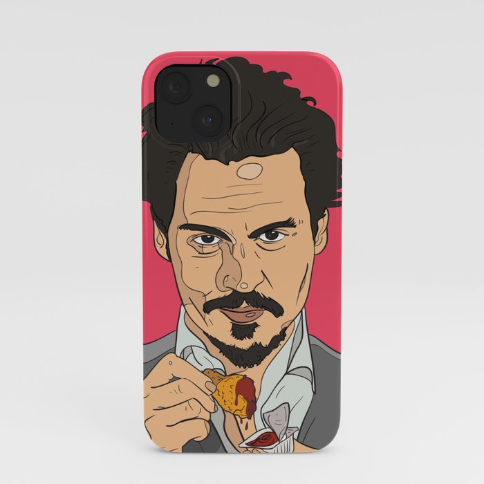 Johnny Depp With Chicken Nugget iPhone Case