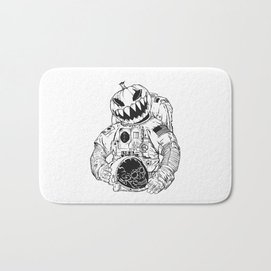 Astronaut's Halloween Bath Mat